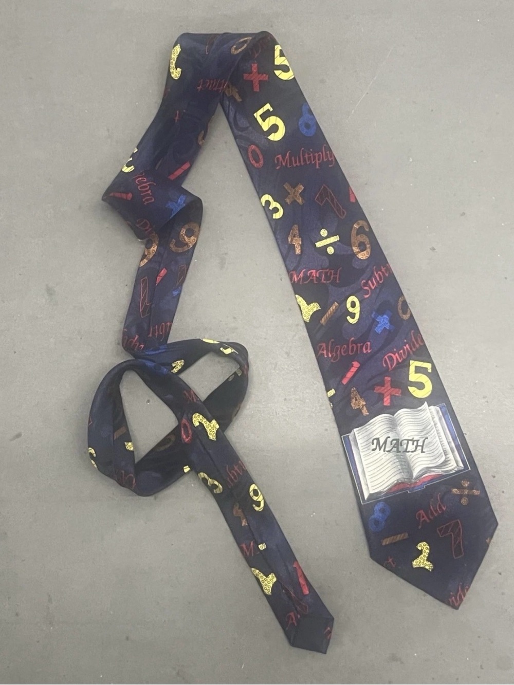Back to School Math Teacher Men’s Necktie / Tie Education Mathematician